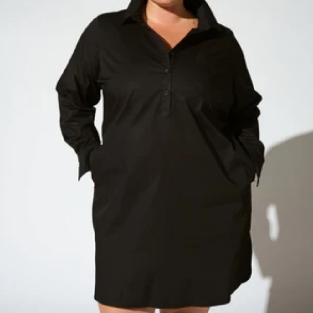 Rubicon Black Shirtdress Universal Standard